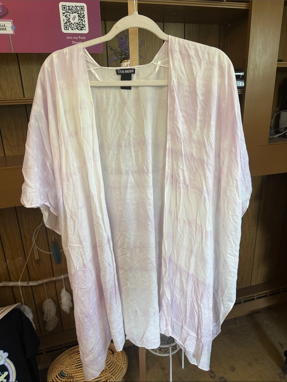 Steve Madden White Open Kimono